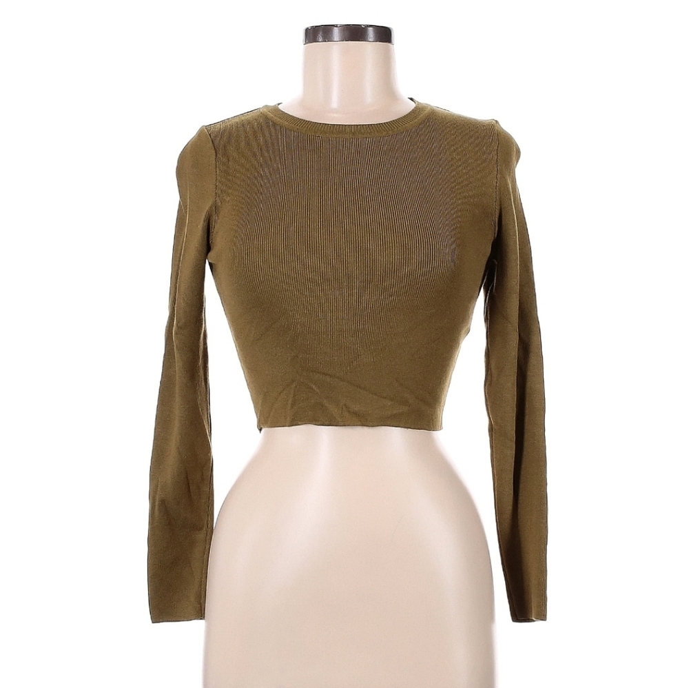Zara Cropped Knit Sweater